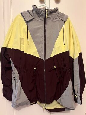 Zara Retro Vintage 90s Style Waterproof Colorblock Windbreaker Jacket